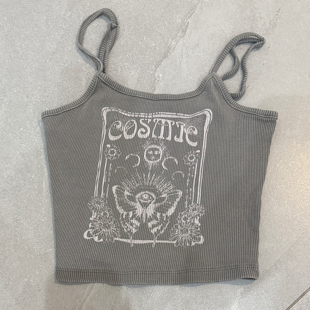 Grey kids tank top
